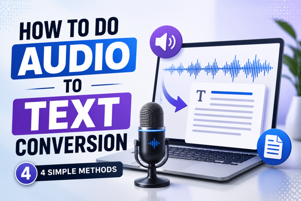 How to Do Audio to Text Conversion: 4 Simple Methods