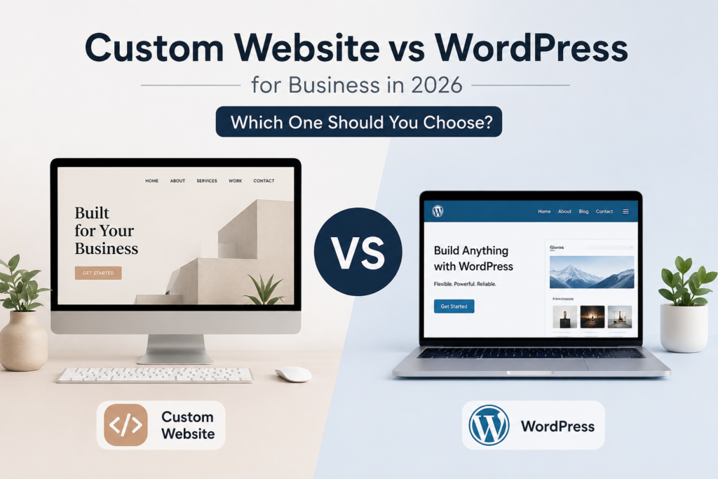 Custom Website vs WordPress for Business in 2026: Which One Should You Choose