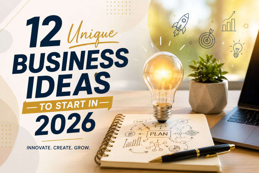 12 Unique Business Ideas to Start in 2026