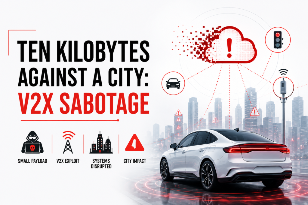 Ten Kilobytes Against a City: V2X Sabotage Ten Kilobytes Against a City: V2X Sabotage